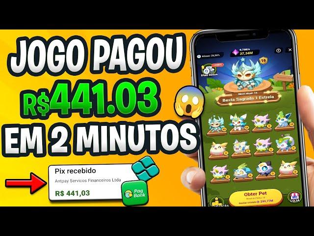 PAGOU R$441 EM 2 MINUTOS JOGO para GANHAR DINHEIRO via PIX e PAGBANK  App para Ganhar Dinheiro