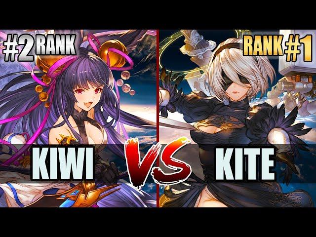 GBVSR  Kiwi (Yuel) vs Kite (2B)  High Level Gameplay