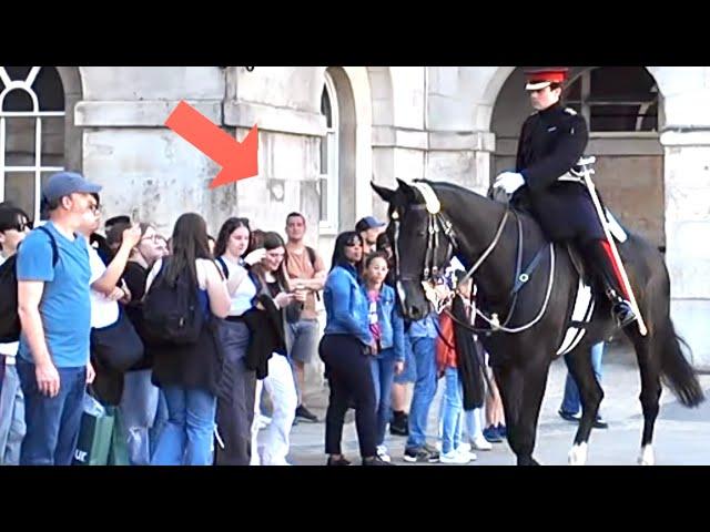 You have not seen this at horse guards parade with kings guards.