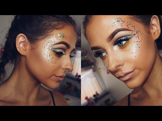 GLITTER FESTIVAL INSPIRED MAKEUP!