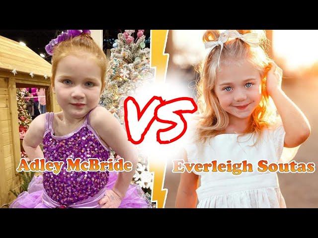 Adley McBride (A for ADLEY) VS Everleigh Rose Transformation  New Stars From Baby To 2024