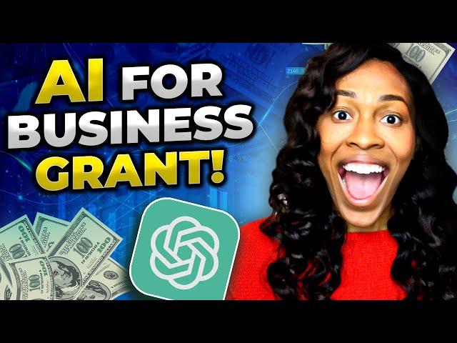 WATCH ME FILL OUT A GRANT APPLICATION WITH AI | FREE GRANT WRITER