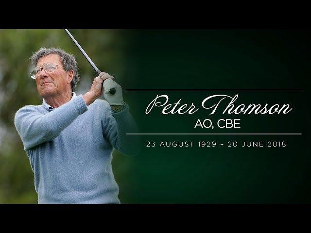 A tribute to Peter Thomson