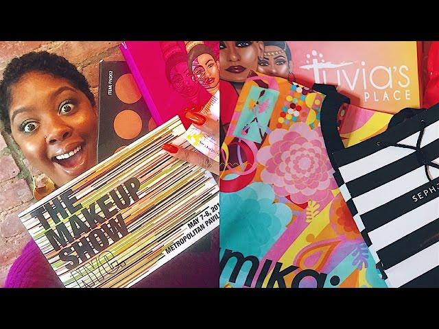 The Makeup Show NYC  | Vlog + HUGE Makeup Haul