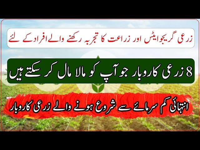 How to start a small agriculture business|business feasibility for agrarians|زراعت کےمنافع بخش کام