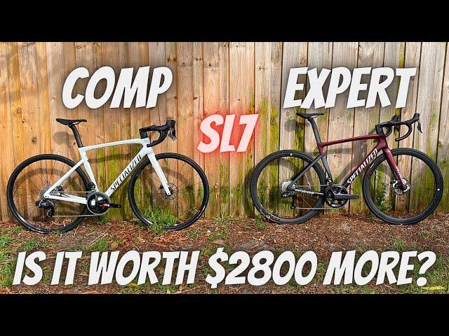 2022 SPECIALIZED TARMAC SL7 (COMP vs. EXPERT) WHAT IS YOUR $2,800 DOLLARS GETTING YOU?!