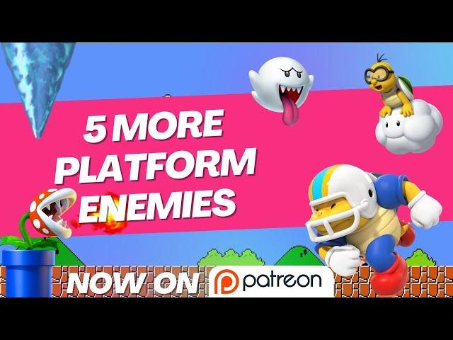 5 more Mario enemies to add to your platform game Construct 3 (originally on patreon)