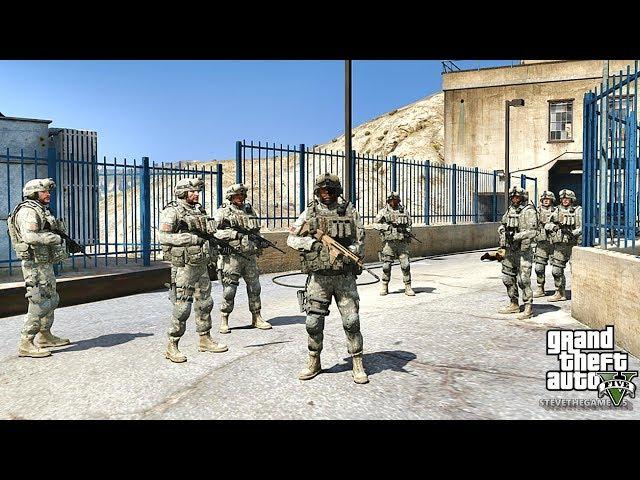 GTA 5 MOD MILITARY PATROL (GTA 5 REAL LIFE MILITARY PC MOD) 4K 60FPS