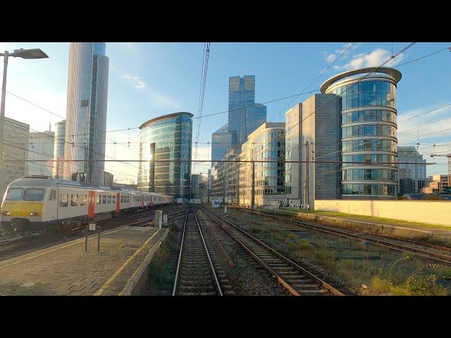  4K  Roosendaal -  Antwerpen - Brussels - Denderleeuw Euronight cab ride, Belgium [10.2024]