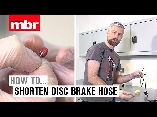 How To Shorten Disc Brake Hose | Mountain Bike Rider