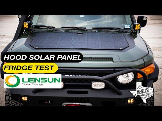 Test & Review 120W Hood Solar Panel Lensun Solar Energy