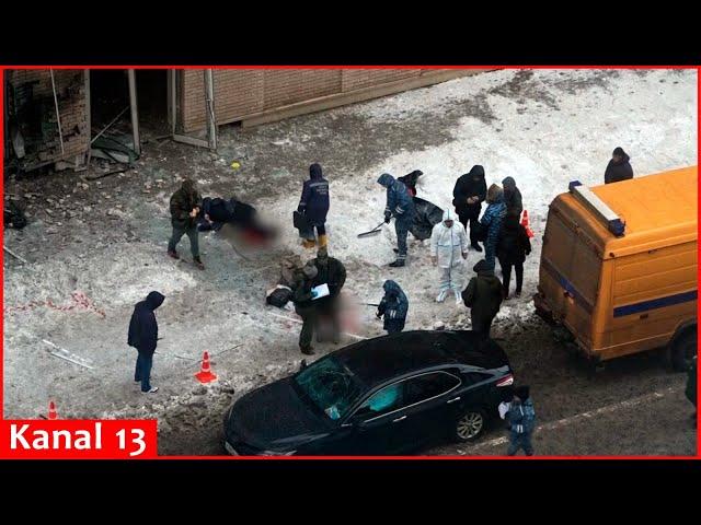 Another footage from street where Russian general was killed in Moscow: body is being removed