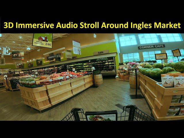 [Binaural] A stroll around Ingles Market in Black Mountain