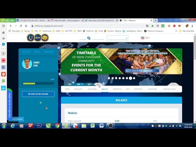 CRU_Hướng dẫn nạp $ từ sang giao dịch (Có link của sàn ở phần mô tả)