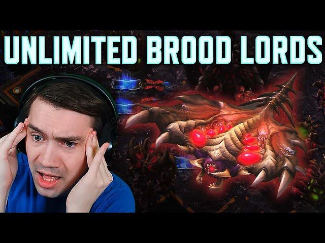 Rogue's new BROOD LORD strategy! StarCraft 2