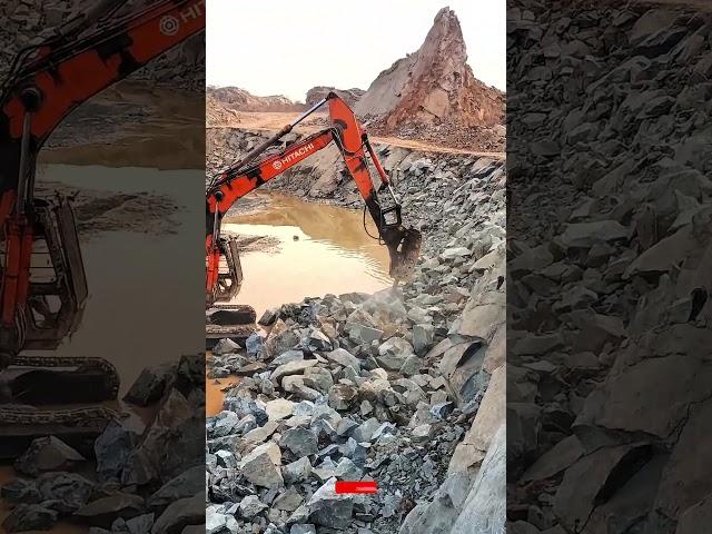 POWERFUL EXCAVATORS in Action: Crushing Challenges in Heavy Construction! #shorts #excavator