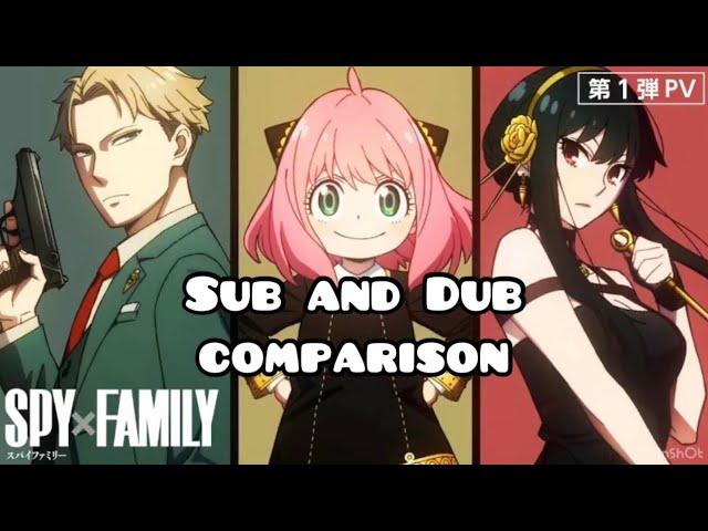 Spy x Family Sub and Dub voices Comparison