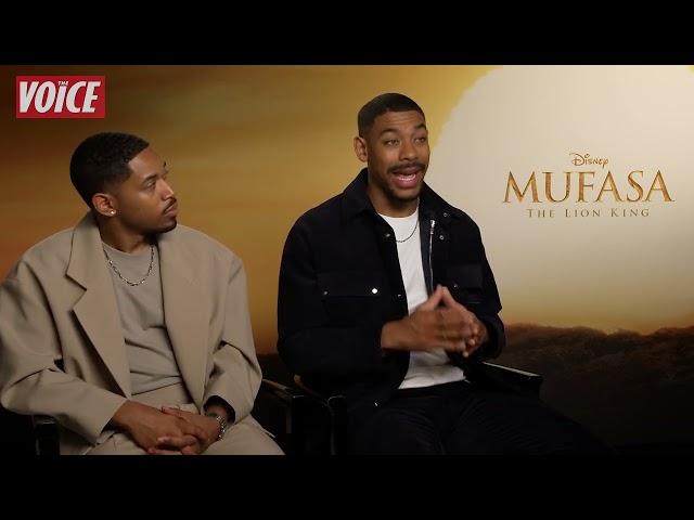 Aaron Pierre and Kelvin Harrison Jnr embraced everything about the story of Mufasa