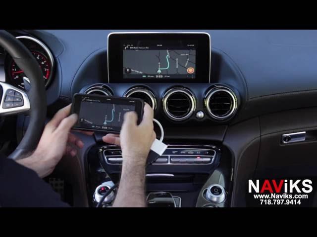 2016 Mercedes AMG GT S C190 NAViKS HDMI Video Interface Add: Front Camera, Smartphone Mirroring