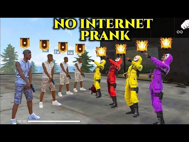 Noob No Internet Prank | Free Fire Funny Gameplay | NADIYA FF