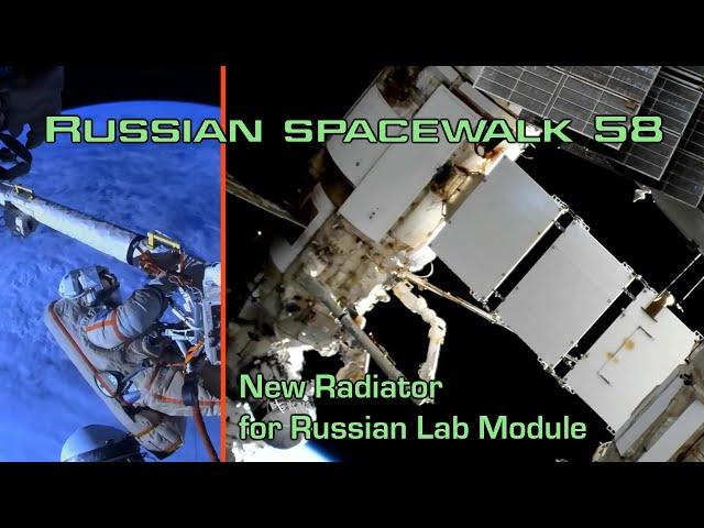 Deploying the New Radiator: Prokopyev & Petelin - Russian EVA 58