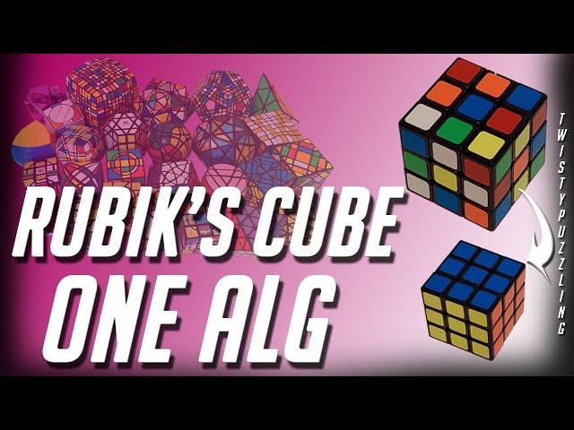 Rubik's Cube One Algorithm Tutorial