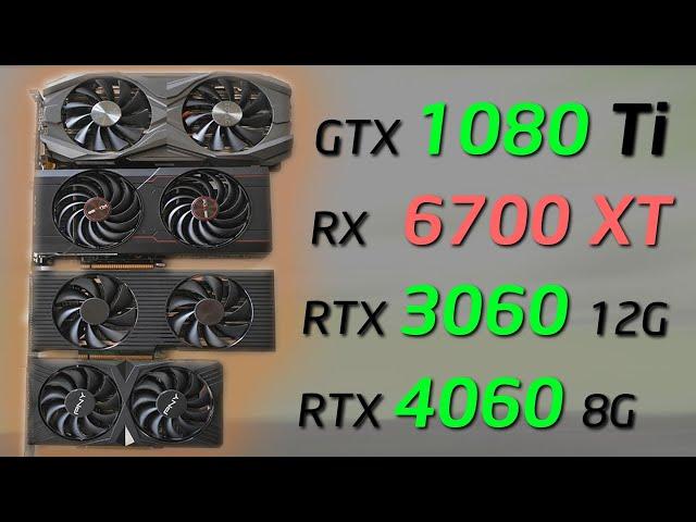 GTX 1080 Ti vs RTX 3060, RX 6700 XT and RTX 4060 - What's the Best Value GPU for your Gaming PC?