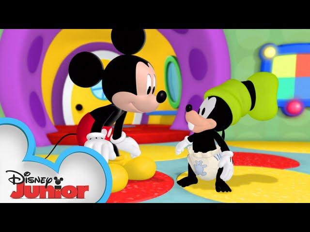 Goofy Turns into a Baby | Mickey Mornings | Mickey Mouse Clubhouse | @disneyjunior