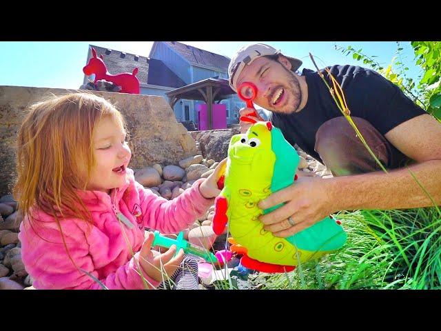 BACKYARD ZOO ROUTINE!! Doctor Adley takes care of her new pet animals with Dad (morning check up)