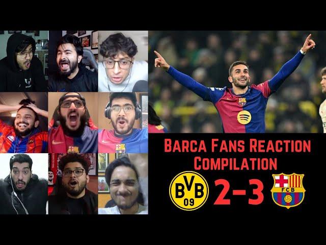 BARCELONA Fans Reactions to DORTMUND 2-3 BARCELONA | UEFA Champions League Round 6 | 12-12-2024