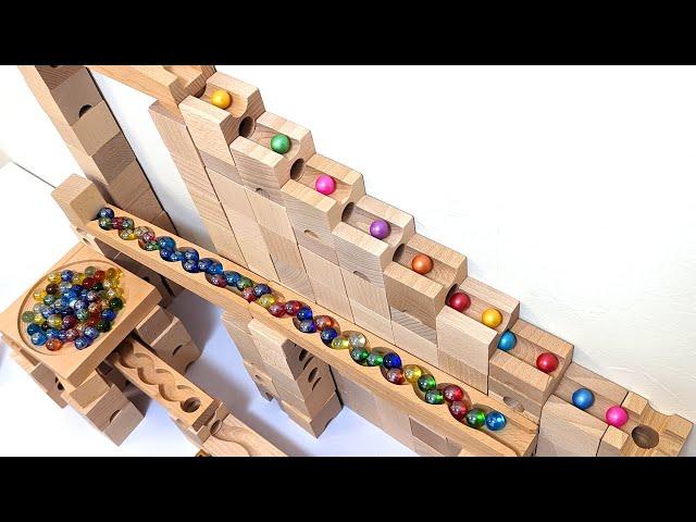 Marble run ASMR  Cubolo & HABA wooden original course assortment