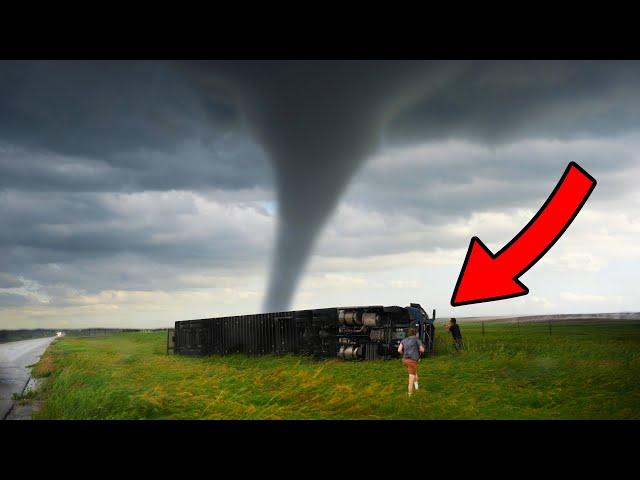 This Tornado Tossed A Truck Right In Front Of Me