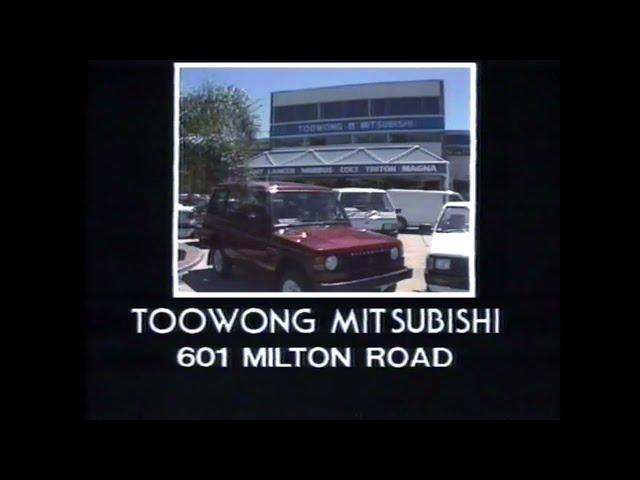 Australian Toowong Mitsubishi Motors TV commercial ad 1989