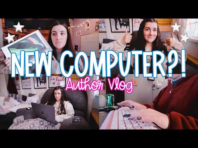 an unexpected turn of events...I got a new MacBook?! | Authortube Writing Vlog