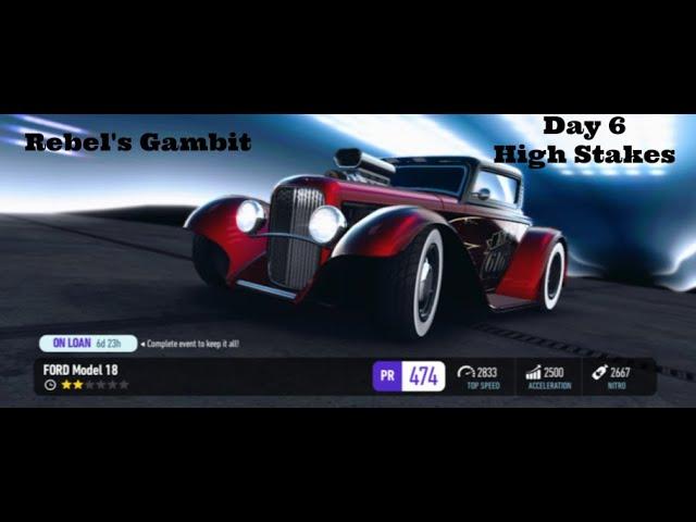 NFS No Limits Rebel's Gambit Ford Model 18 - Day 6 (High Stakes)