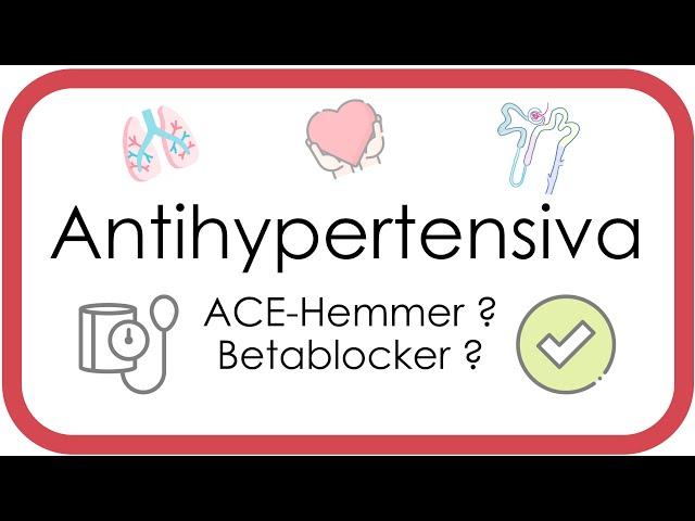 Antihypertensiva – Pharmakologie (ACE-Hemmer, Sartane, Betablocker, Calciumantagonisten, Diuretika)