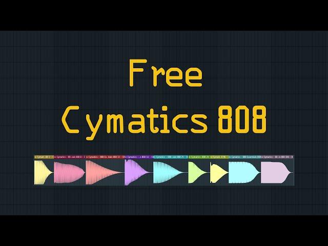 FREE 808 Trap Drum Kit 2020 - Cymatics 808