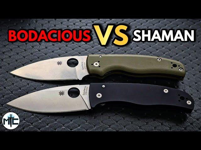 Spyderco Bodacious VS Spyderco Shaman - Full Review and Comparison