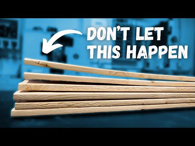 STOP wood WARPING before it happens