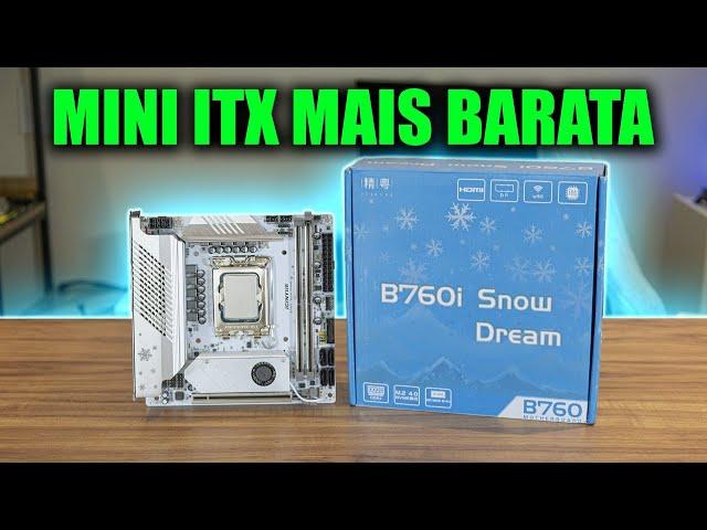 ACHEI UMA PLACA MÃE MINI ITX BOA DEMAIS E NÃO CUSTA UM RIM