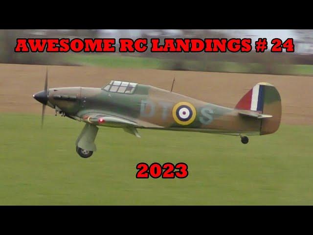 AWESOME RC LANDINGS - WW2 FIGHTERS LANDING COMPILATION - TBOBBORAP1 # 24 - 2023