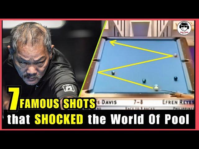 Efren Bata Reyes 7 Famous Shots That SHOCKED the World Of Pool