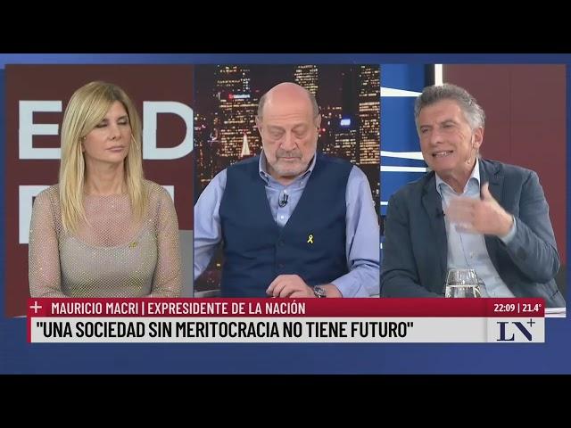 Mauricio Macri en exclusiva con LN+; La pelea del gobierno con la AFA de Chiqui Tapia