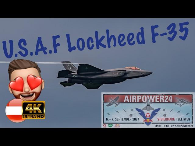 AirPower 2024: Die F-35 der US Air Force in Aktion! – Atemberaubende Flugmanöver