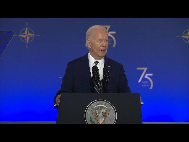 Biden announces new weapons package for Ukraine at NATO Summit in D.C.