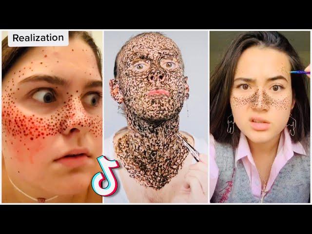 Henna Freckles- Gone wrong -how to do henna freckles-TikTok compilation