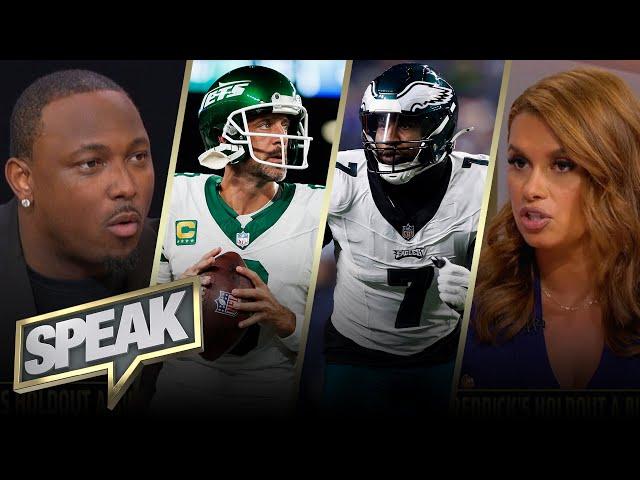 Haason Reddick holds out from Jets camp, Is a Super Bowl realistic for Aaron Rodgers? | NFL | SPEAK