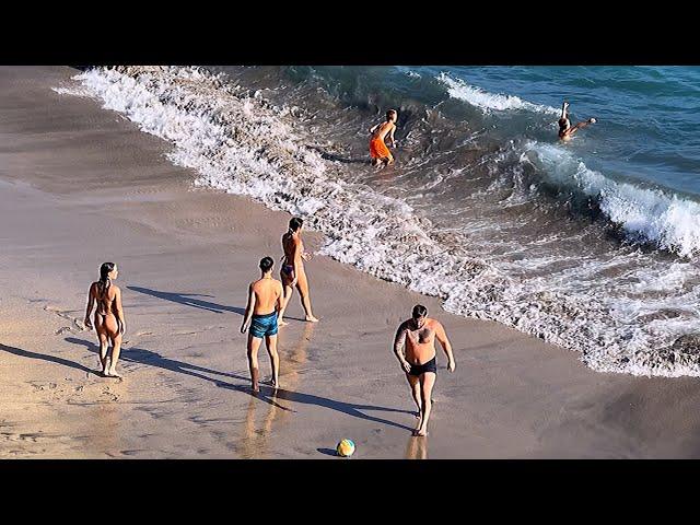  Tenerife beach. El Duque. Spain. 4K