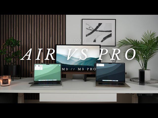 15” M3 MacBook Air vs 14” M3 Pro MacBook Pro // Which one in 2024?