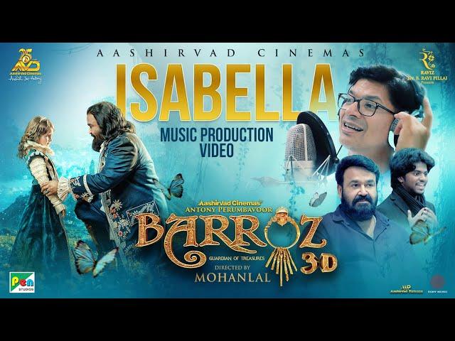 Isabella Music Production Video | Barroz 3D (Hindi)| Mohanlal | Shaan | Lydian Nadhaswaram